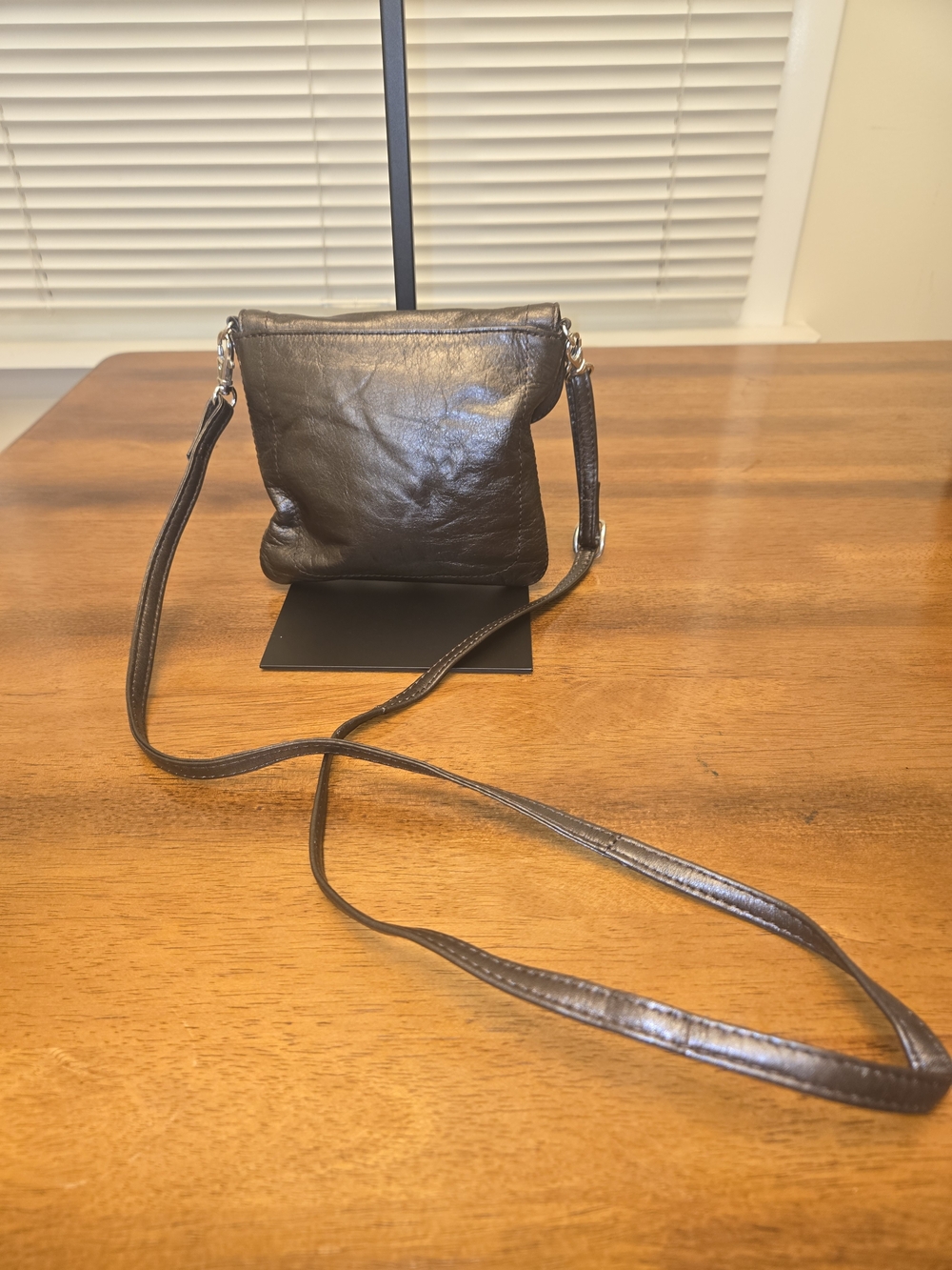 Latico Black Leather Mini  Crossbody with Flap - Picture 2 of 6
